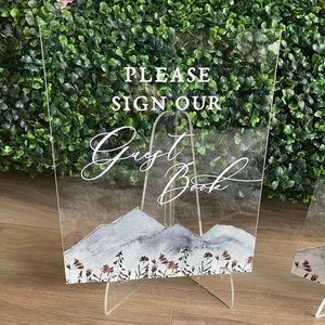 Guest Book & Thank You Wedding Signs